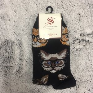 NWT Nerd cat socks